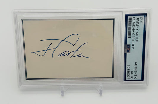 Jimmy Carter – autographed cut from the 39th President of the United States