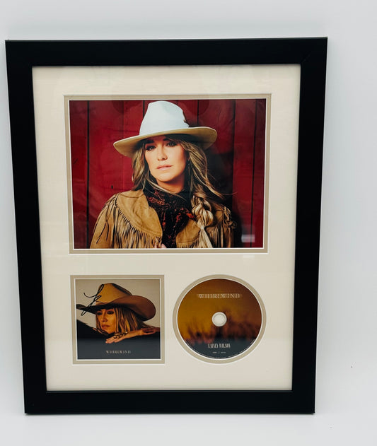 Lainey Wilson – autographed and custom framed CD cover of Whirlwind