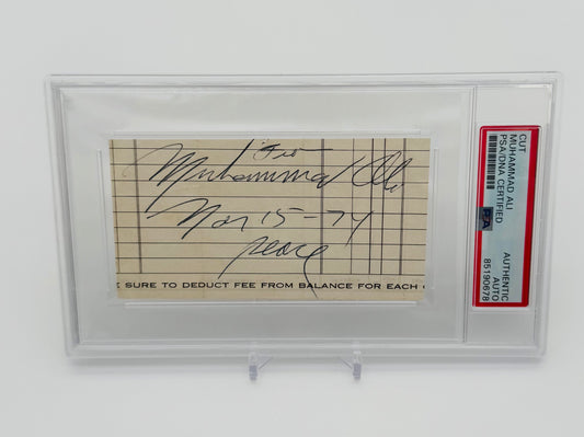 Muhammad Ali – autographed cut